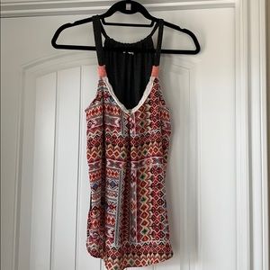 Tribal patterned tank top